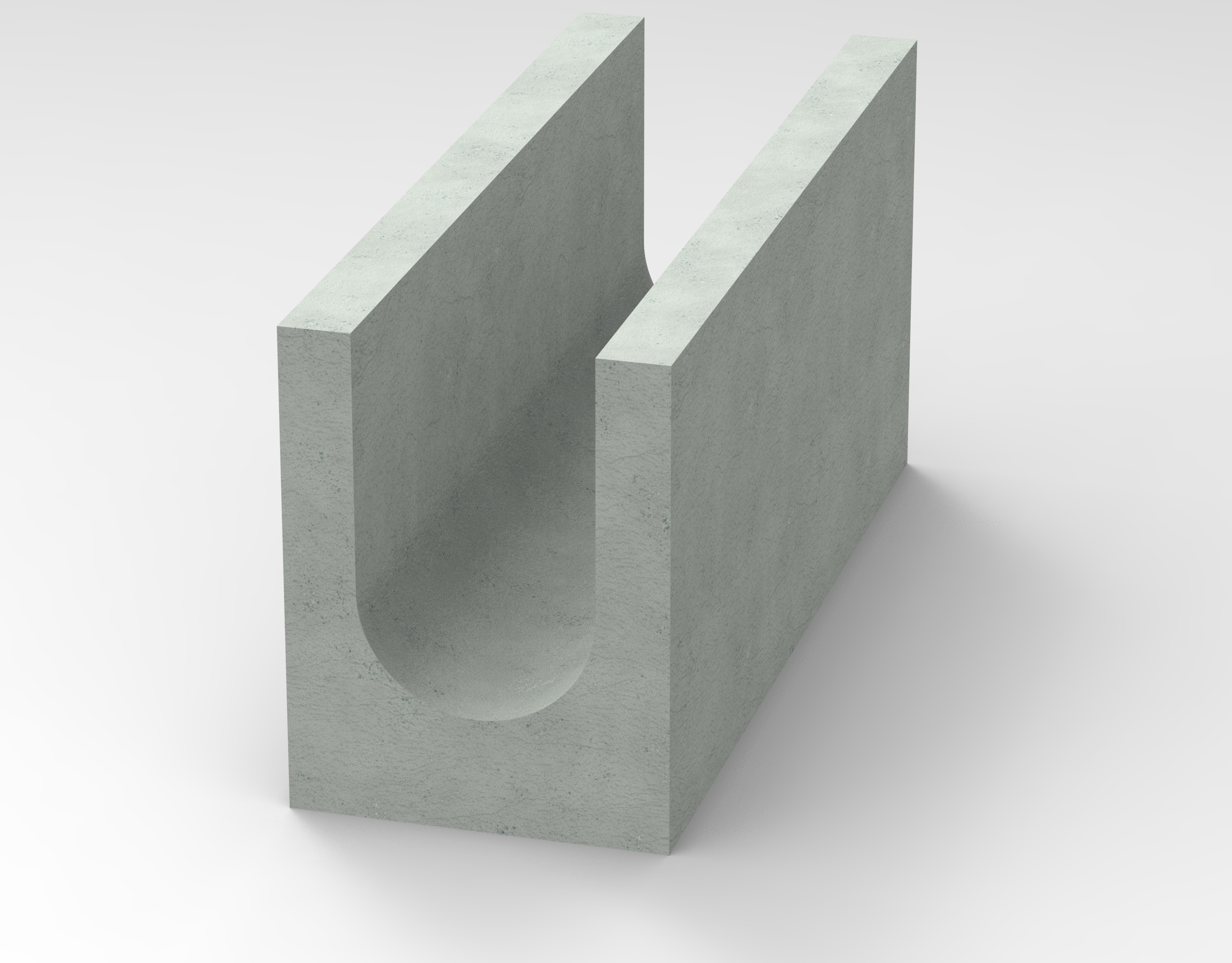 Artefato de Concreto Bloco de Canaleta 14x19x39